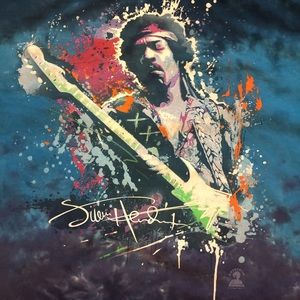 Jimi Hendrix Retro Tiedye T-shirt